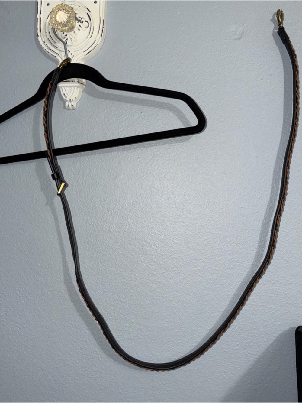 Fossil Braided BROWN LEATHER Crossbody Replacement Strap - Picture 14 of 15